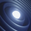 Artistic representation of gravitational waves