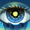 An illustration of a large mind’s eye that shows an apple in the brain and in the eye.
