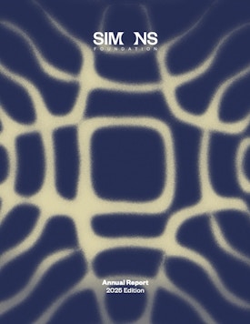 The cover of the 2025 Simons Foundation annual report