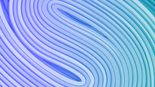 Stylized illustration of sperm tails coiled up and aligned tidily.