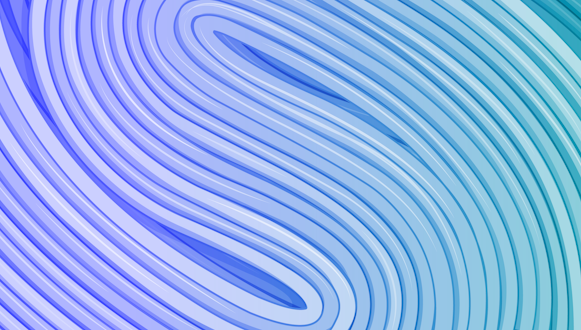 Stylized illustration of sperm tails coiled up and aligned tidily.